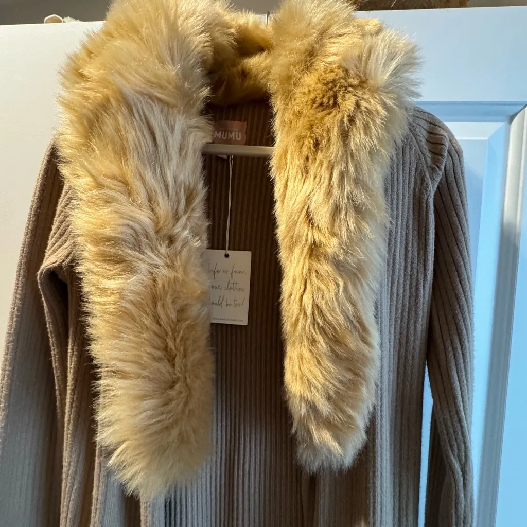 Show me your mumu long cardigan XS NWT sold out - Image 2