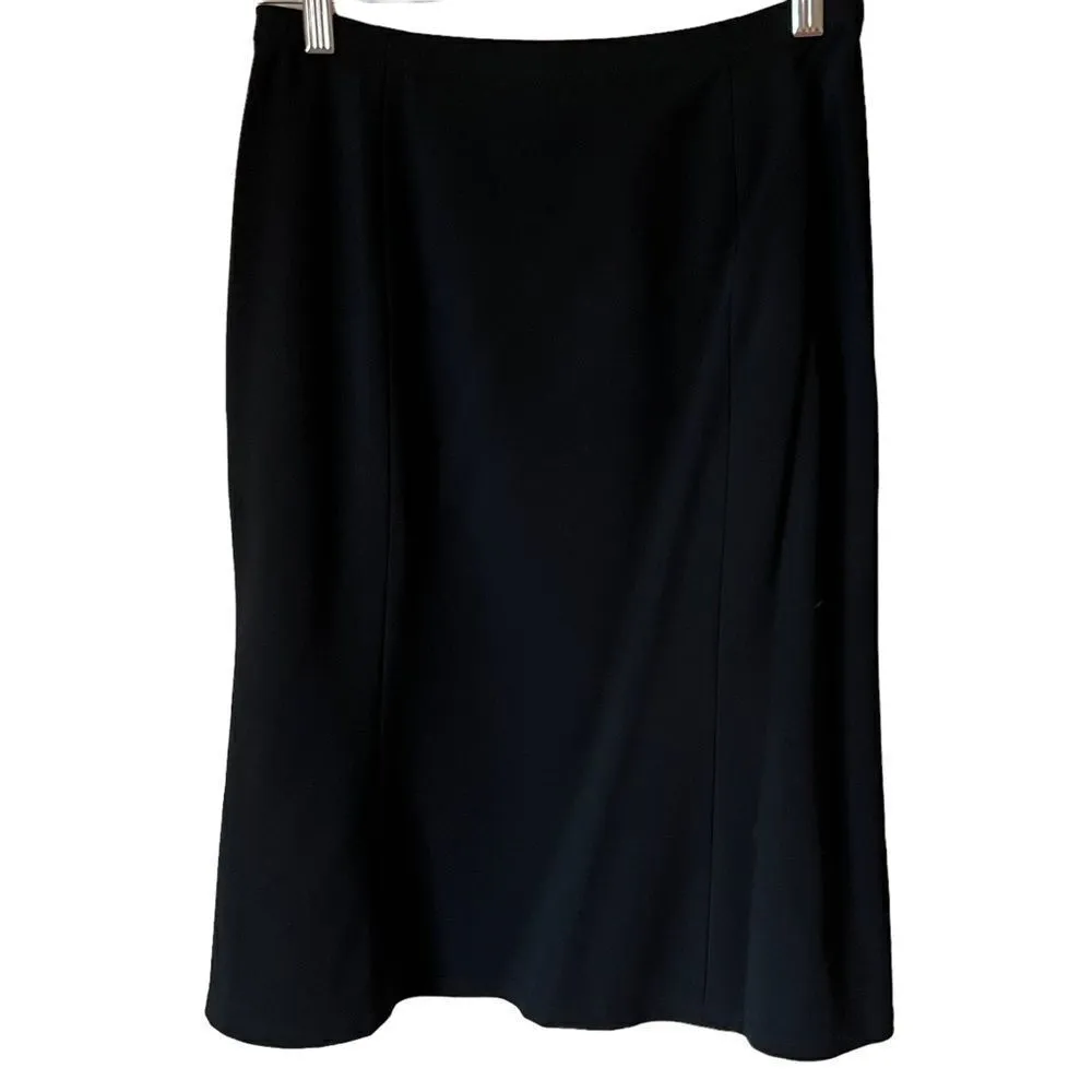 LAFAYETTE 148 New York Black Button Down Skirt Suit Set Size 4 - Image 5