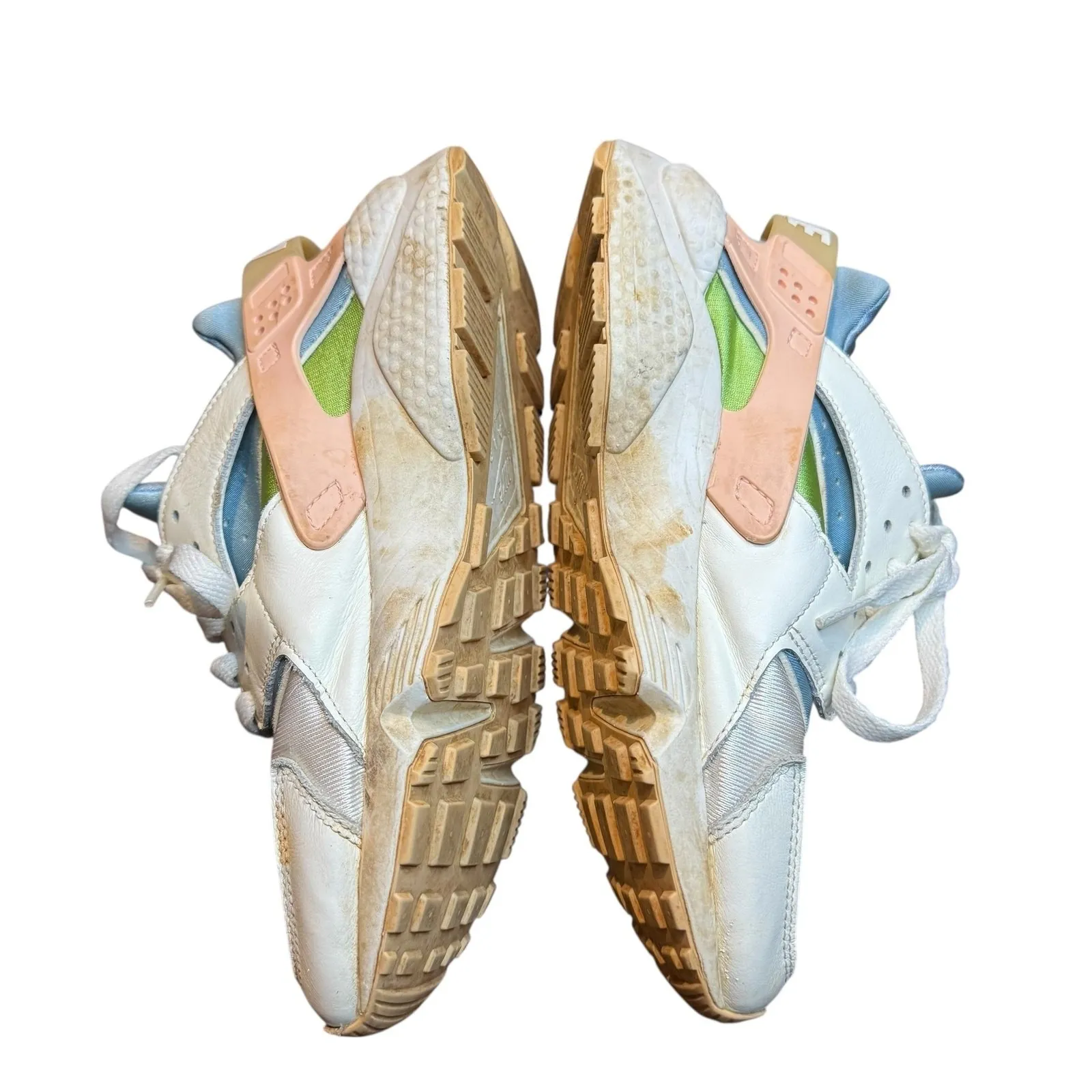 Nike Air Huarache Shoes Womens Size 8 White Pastel Running Sneakers DQ0117-100 - Image 6