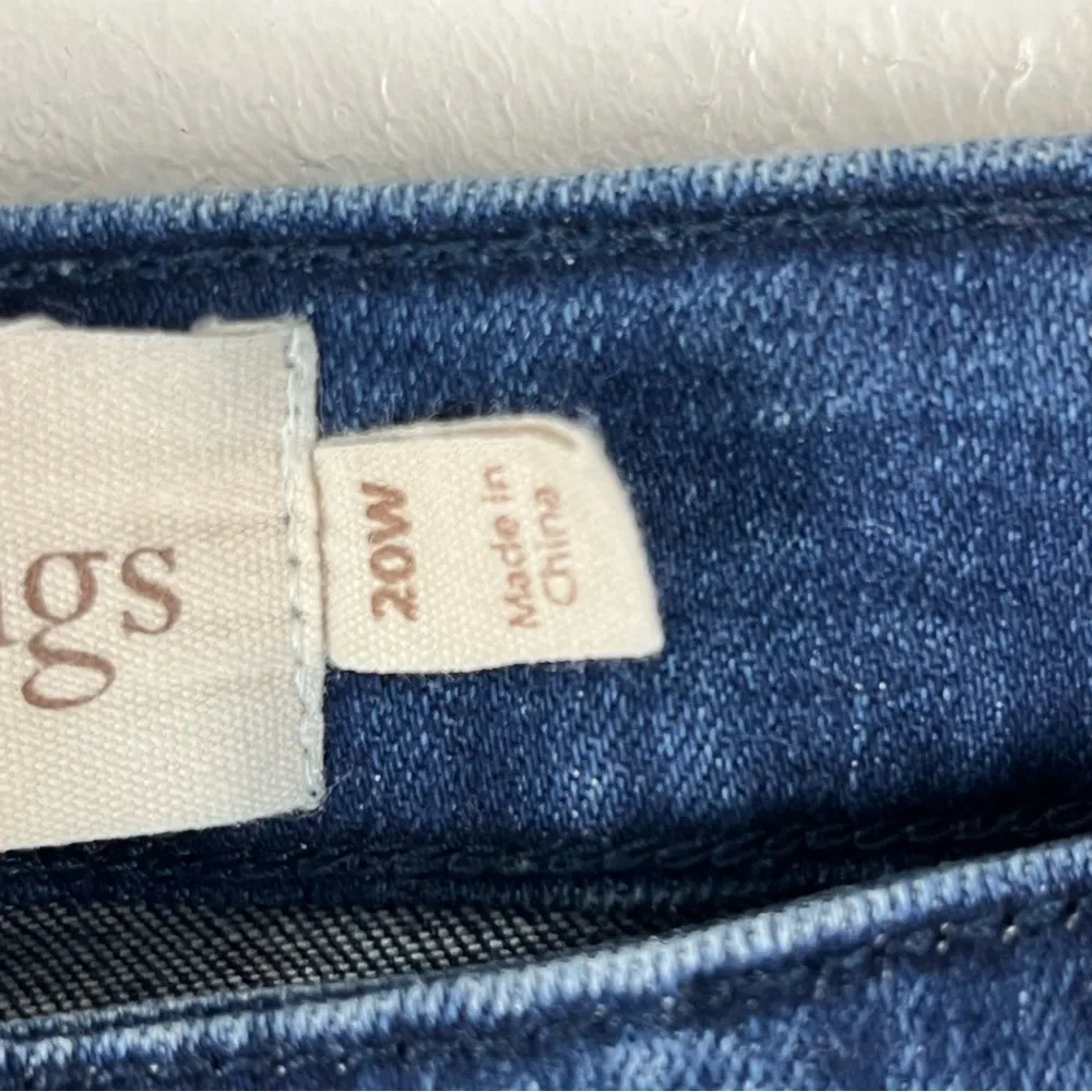 SOFT SURROUNDINGS Dark Wash High Rise Five Pockets Jeans, Size 20W - Image 5