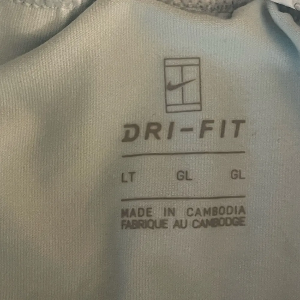 Nike Dri-Fit Court Flouncy Tennis Skirt Skort Size Large Light Blue - Image 4