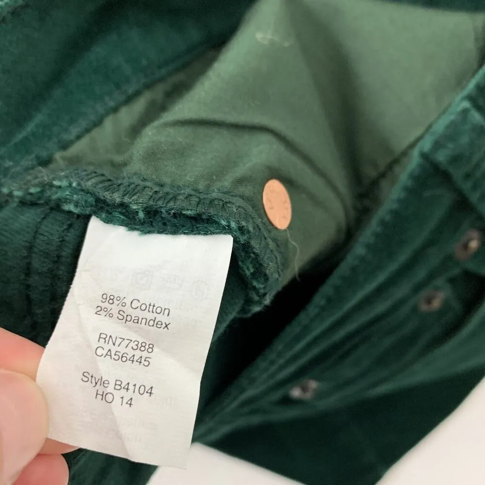 J Crew Factory Pants 28 Green Skinny Stretch Workwear Casual - Image 8