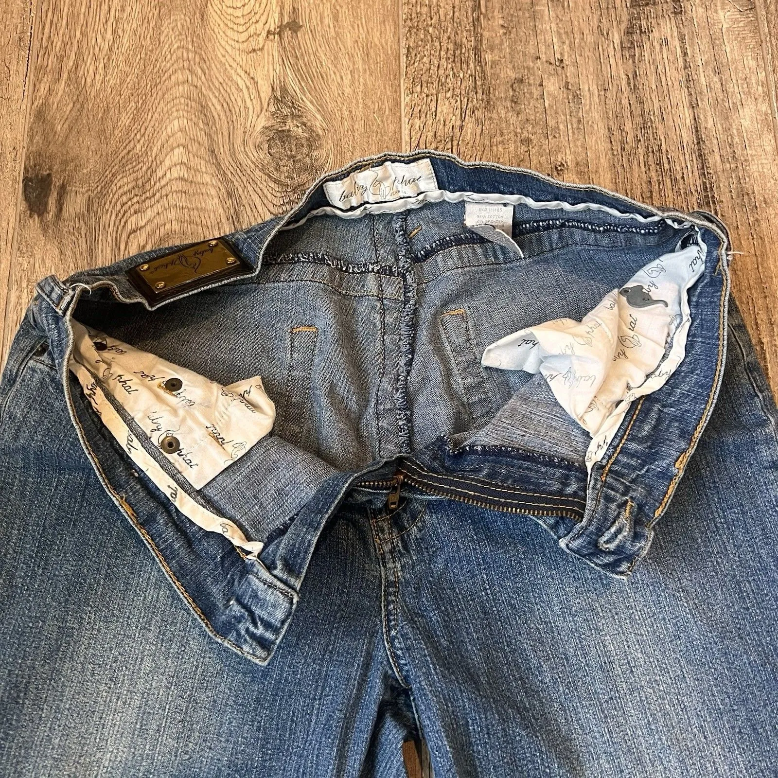 Baby Phat Jeans Bell Bottoms Size 14  Juniors Mid-Rise Vintage Blue Jeans #91 - Image 15