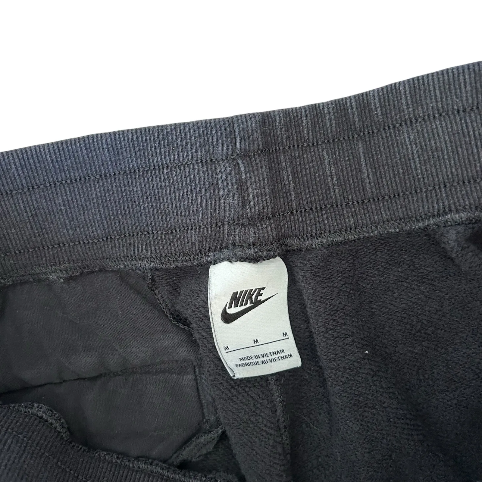 Nike Black Sweat Shorts Sz M - Image 2