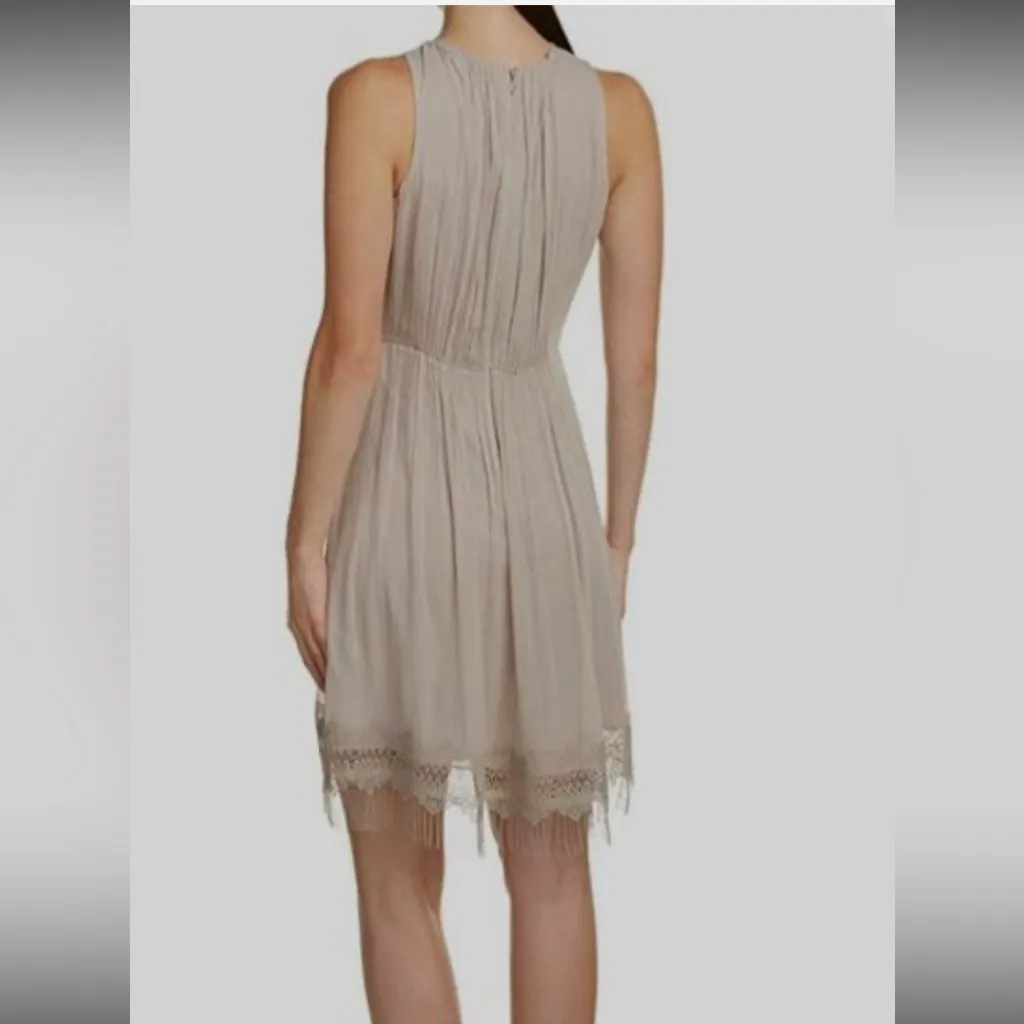 Elie Tahari NWT- $498  100% Silk Demetria Sleeveless Chain-Trim Silk Dress 8 - Image 3