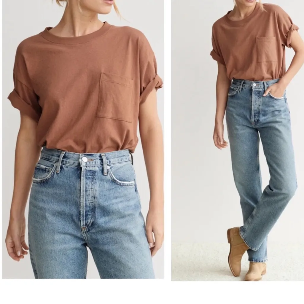 Jenni Kayne Vintage Pocket Clay T-Shirt - Image 2