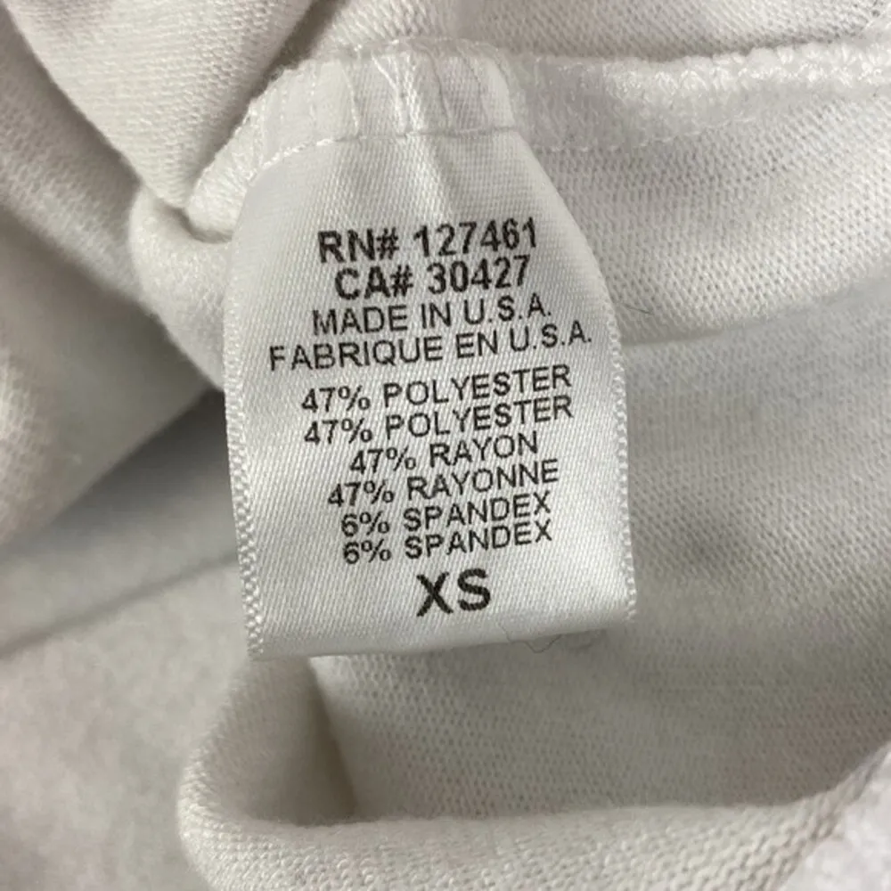 Wildfox White & Blue Heart Print Long Sleeve Sweatshirt XS - Image 7