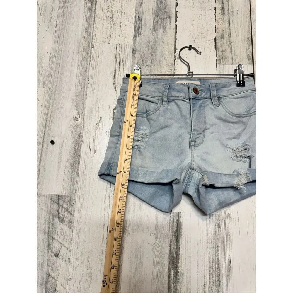 PacSun  SUPER STRETCH SHORTIE light blue shorts - Image 6