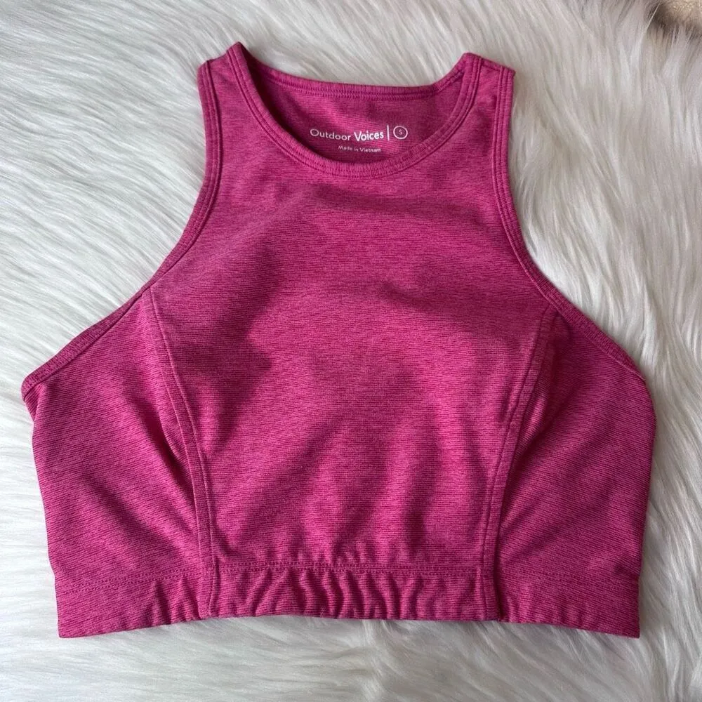 Outdoor Voices Athena Crop in Flamingo Pink Size Small - Image 8