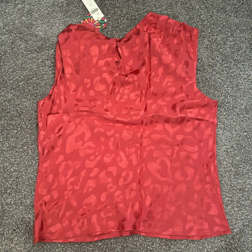 Farm Rio Cheetah Bow Blouse - Image 3