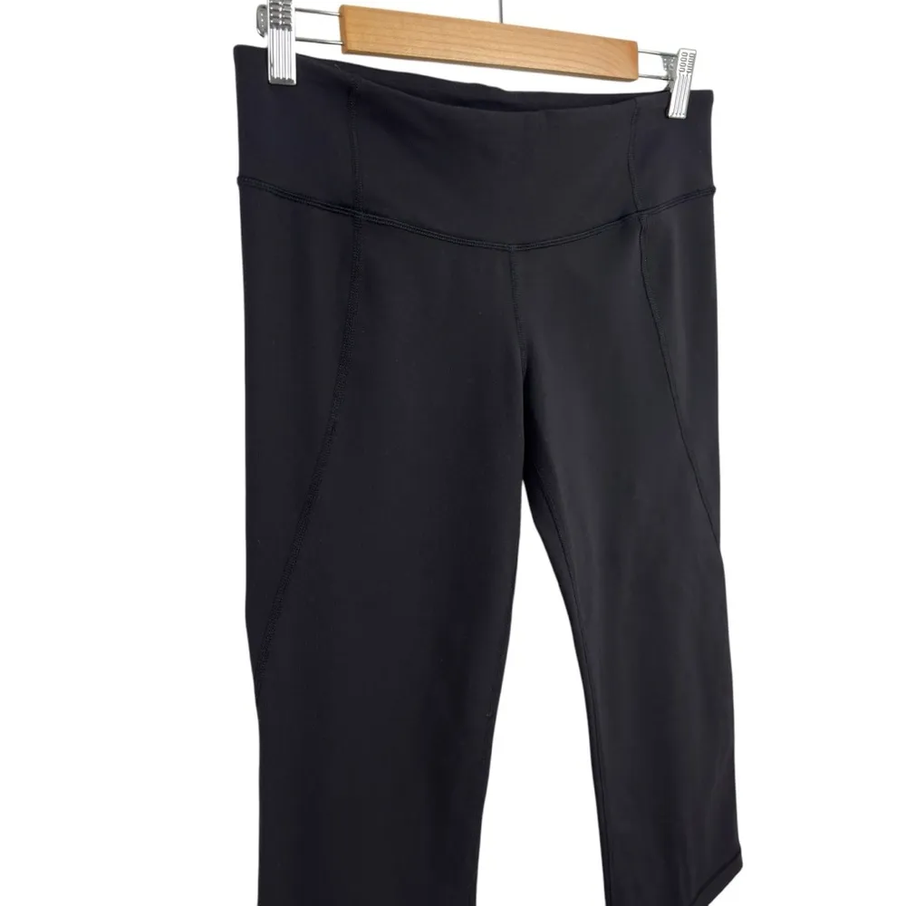 Lululemon Gather and Crow Crop Black Split Hem Leggings Women’s Size 8 W6617S - Image 5