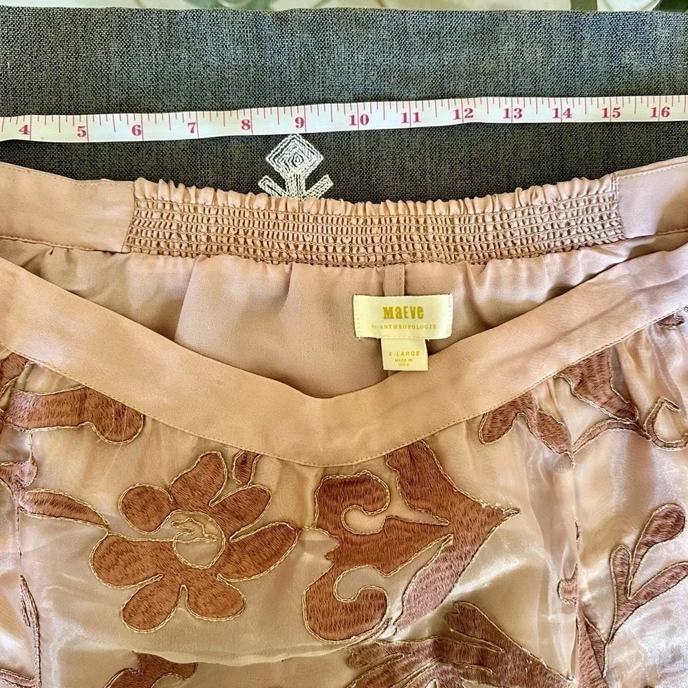 Anthropologie Maeve “Shannon”‎ Embroidered Midi Skirt - Image 8