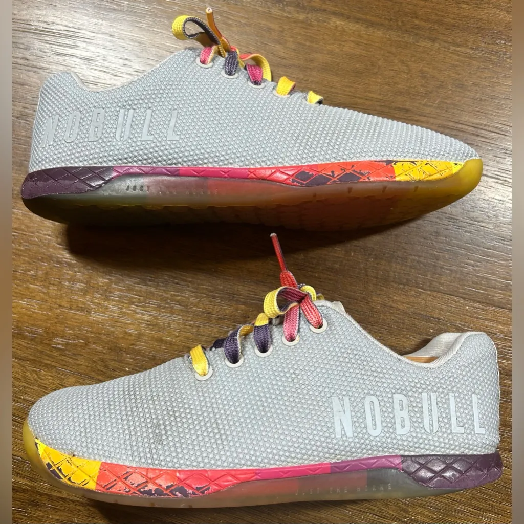 NoBull Women's Size 8 Men’s Size 6.5 Gradient Trainer Arctic Yellow/Gray - Image 2