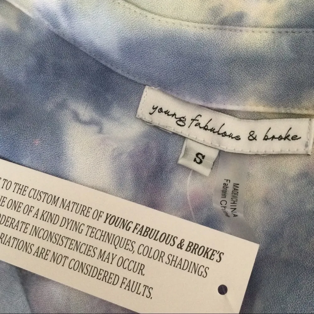 Young fabulous& broke Jayden Tie Dye Surplice Top - Image 12