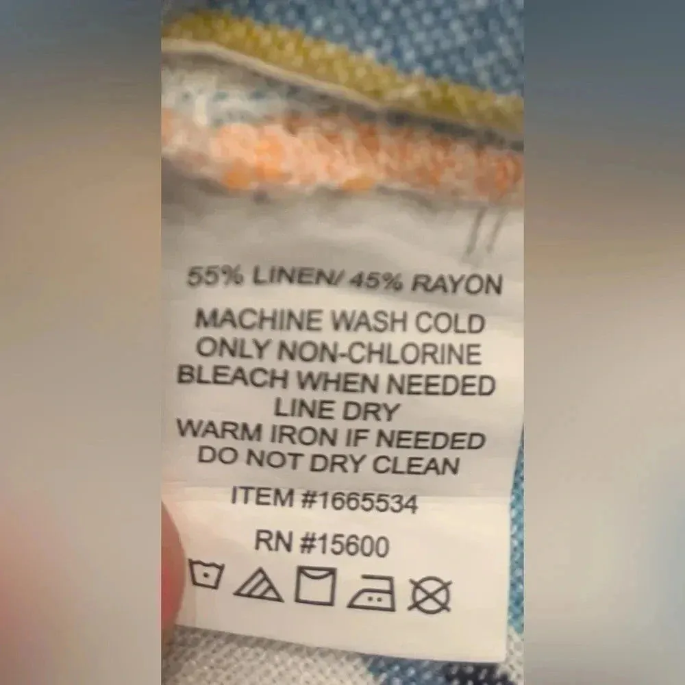 Briggs Ladies' Linen Blend Pull-On Short XXL Color Blue Stripe - Image 5