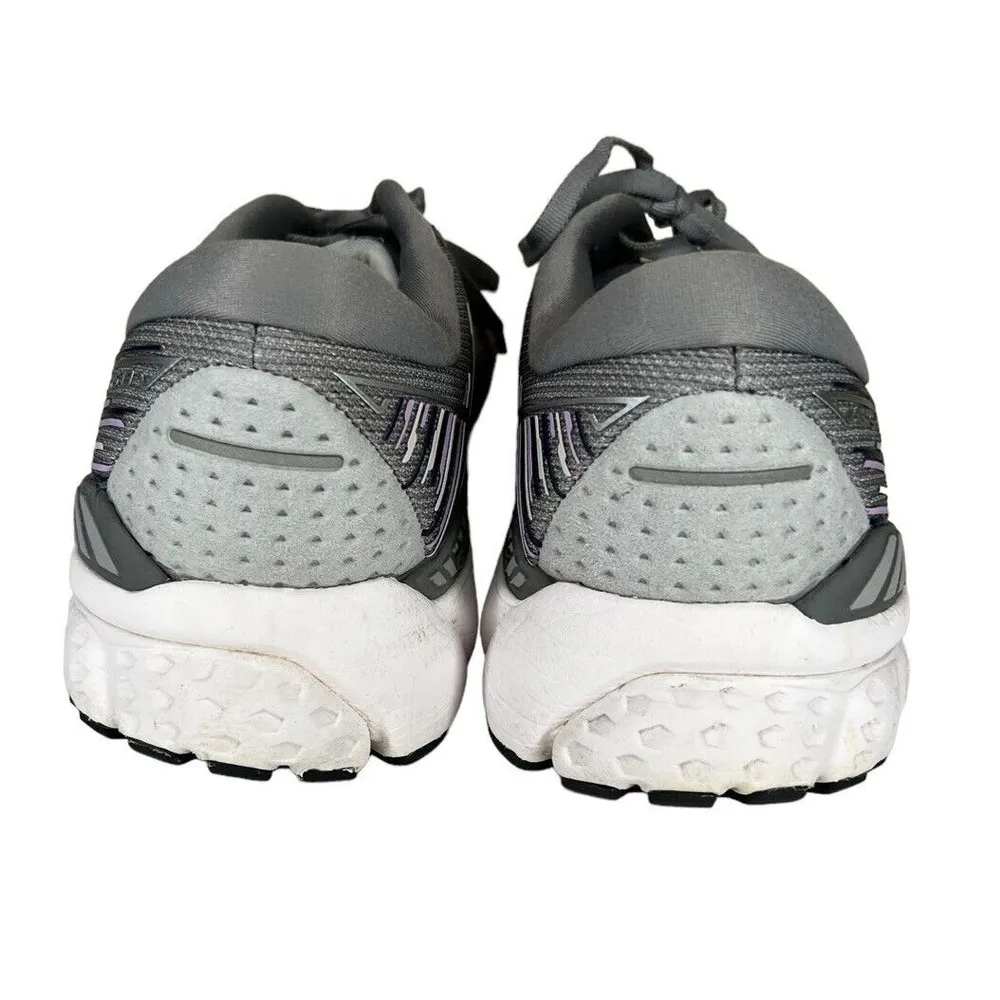 Brooks Adrenaline GTS 19 Running Shoes Womens Size 10.5 Gray/Purple - Image 4