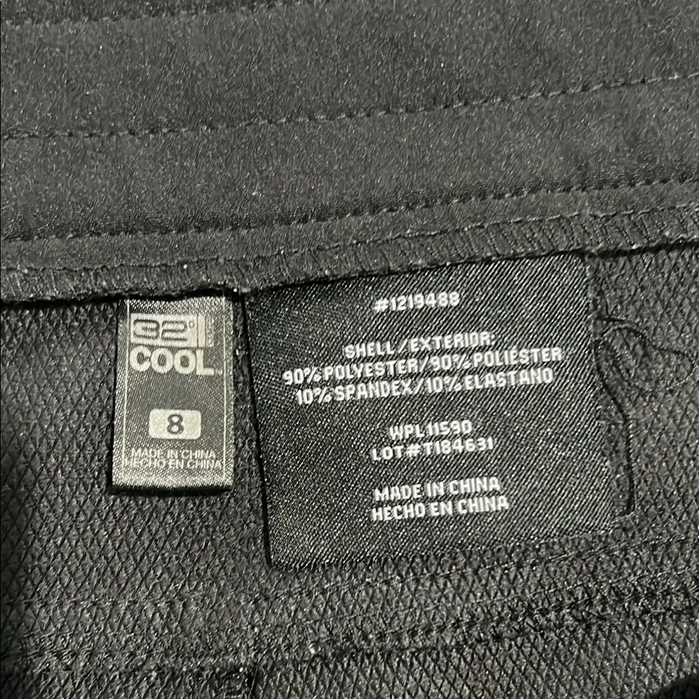 High Waist Black Shorts with Classic Design Size 8 - Image 3