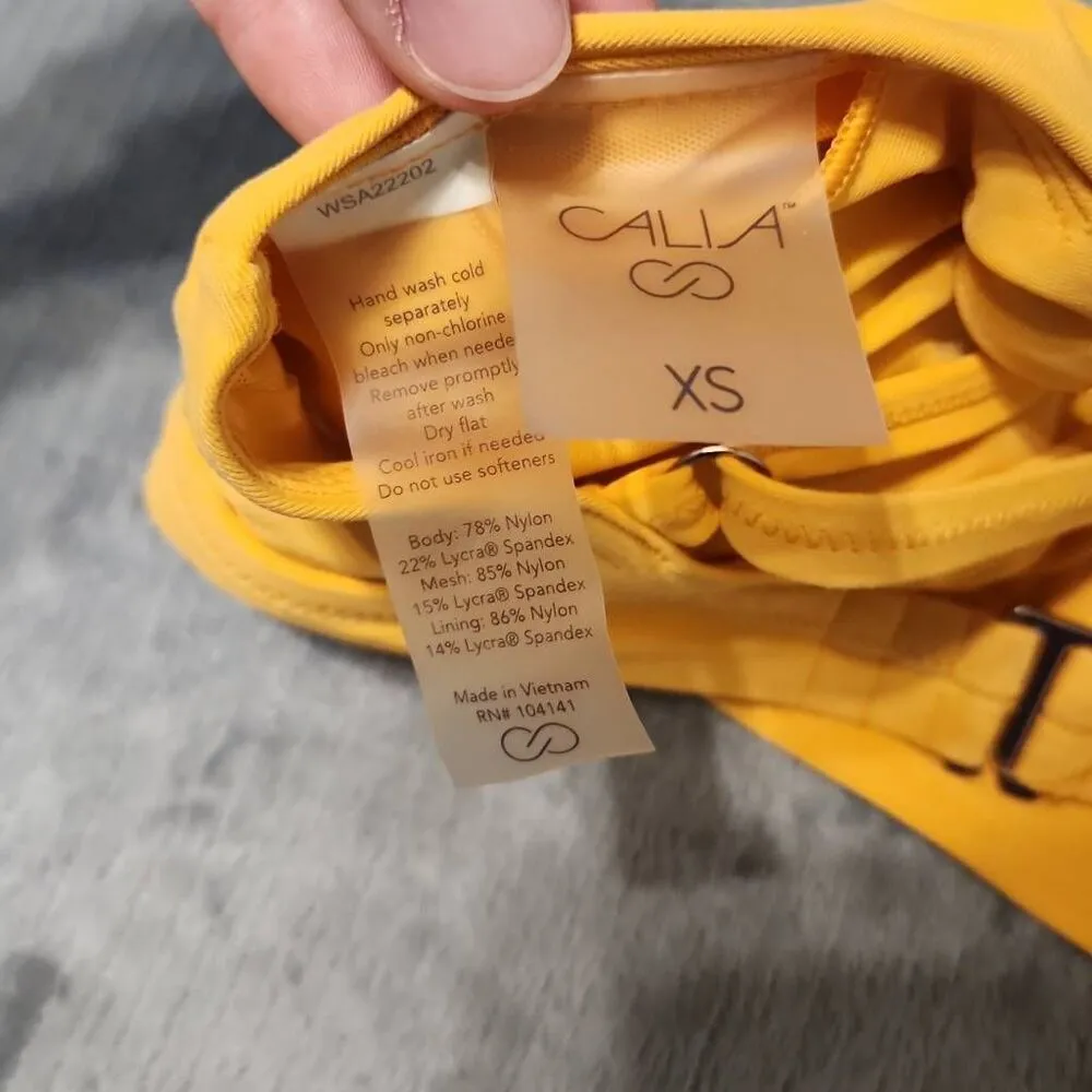 Calia by Carrie Underwood Size XS Strappy Orange Swim Top Bikini - Image 3