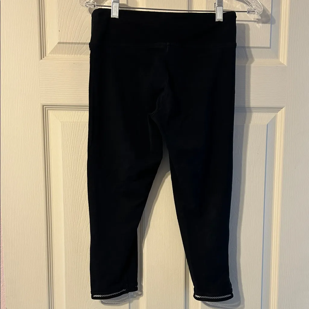 Victoria’s Secret Sport Black Leggings Criss Cross Design Medium - Image 5