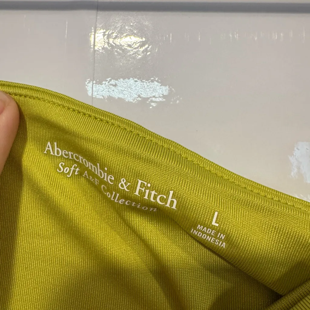 Abercrombie & Fitch Chartreuse Tube Top - Image 2