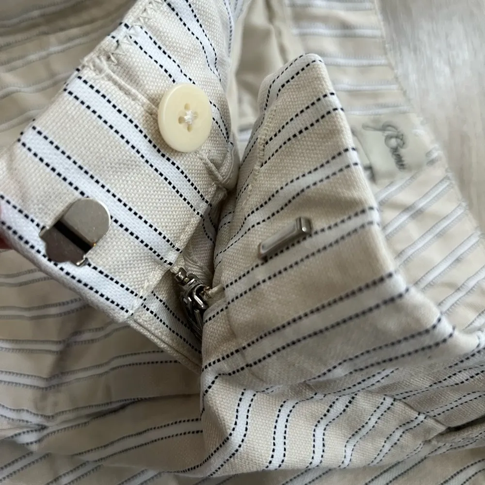 J. Crew Women’s 4" Stretch Chino Short in Yarn-Dyed Cotton | Tan/White | 4 - Image 5