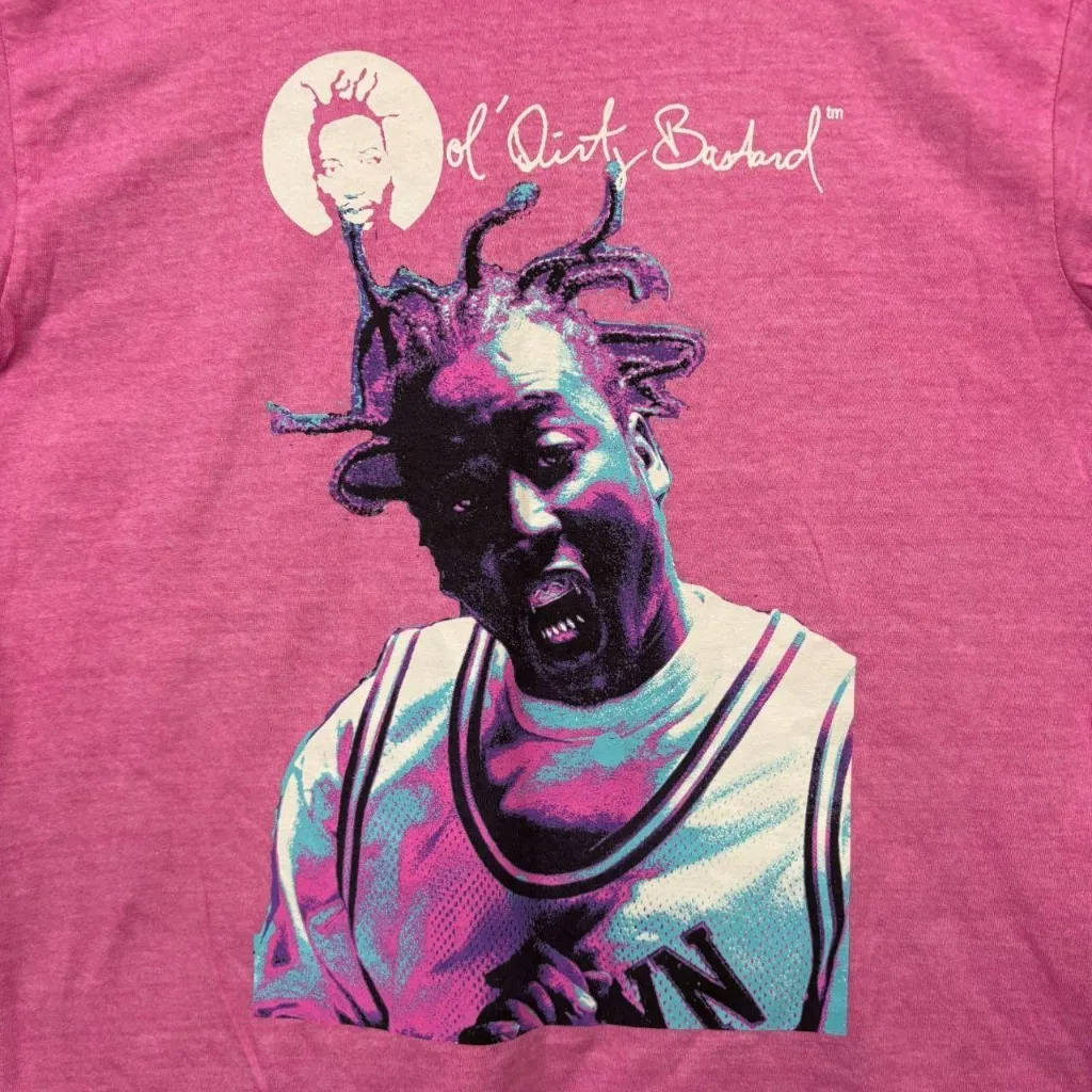 Ol Dirty Bastard Neon Return to the 36 Chambers T-Shirt L  - Image 2
