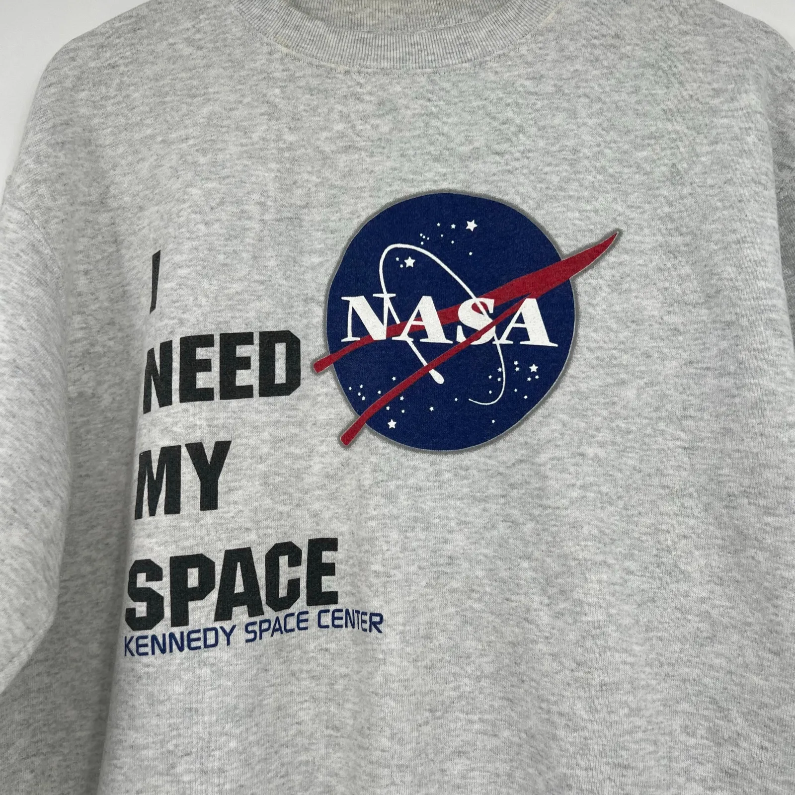 Vintage Nasa Center Sweatshirt Crewneck Kennedy Space Center cotton blend large - Image 3