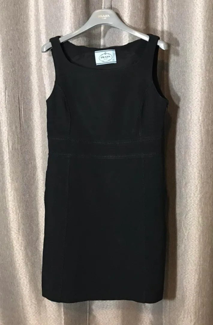 Classic Black Nero Sleeveless Simple Dress - Image 5
