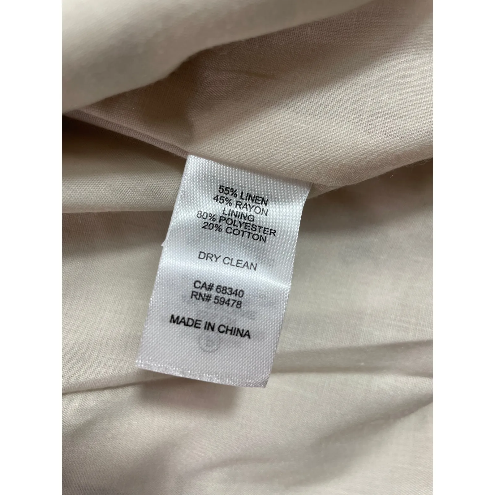 NWT Joie Floral Linen Blend Blazer Jacket Women's L Neutral Beige‎ school Career - Image 4