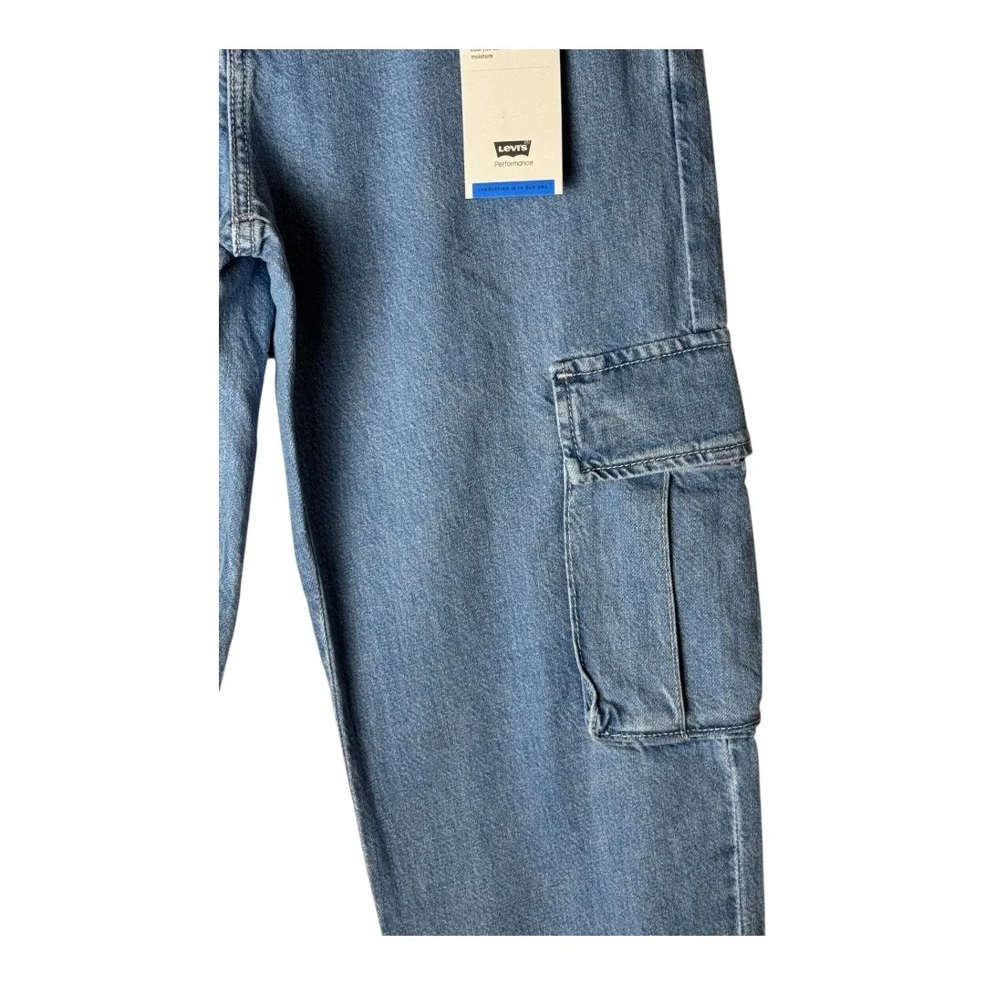 Levis Jeans Women 26 Blue Denim Premium Cool Eco Performance Cargo NWT‎ Retro - Image 10