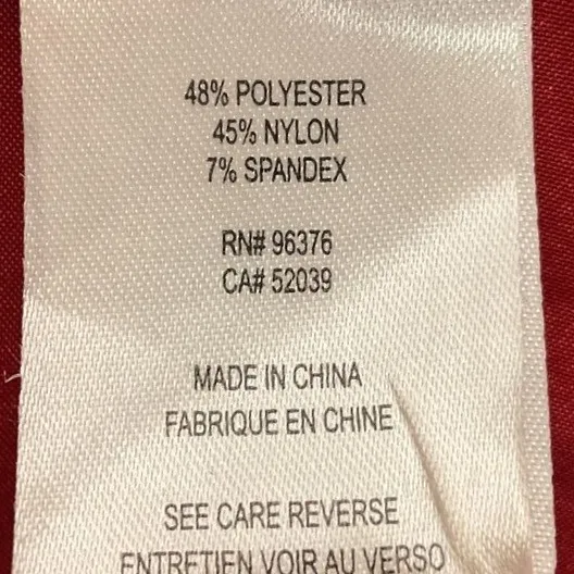 Samuel Dong Designer‎ Women's Satin Ruffle Long Sleeve Jacket Sz XS Red Holiday - Image 10