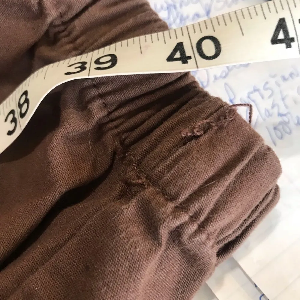 Parisian Brown Cargo Joggers Snap Pockets Size 10 - Image 8