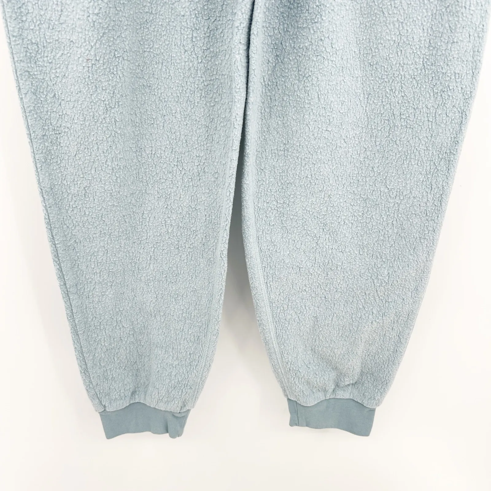 Feat Womens Cozy Lounge BlanketBlend Sherpa Fleece Jogger Pants Size M Burr Blue Size M - Image 3