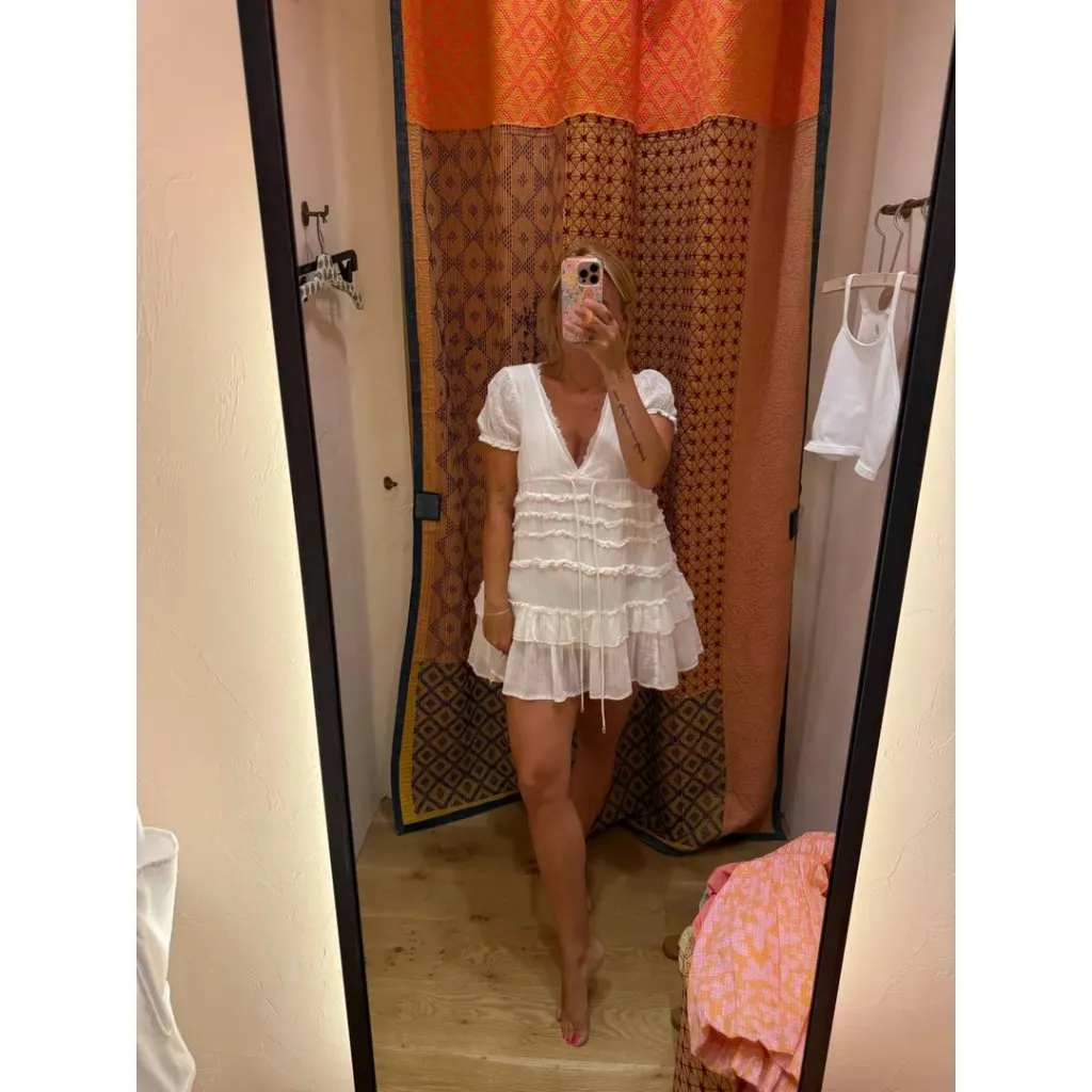 FREE PEOPLE Darcy Mini in Ivory Size X-Small NWT - Image 13