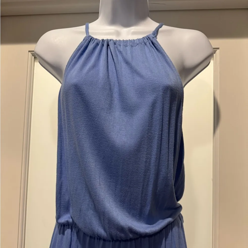 Old Navy Elegant Blue Spaghetti Strap Dress Size M Summer Boho Sundress Picnic Size M - Image 2