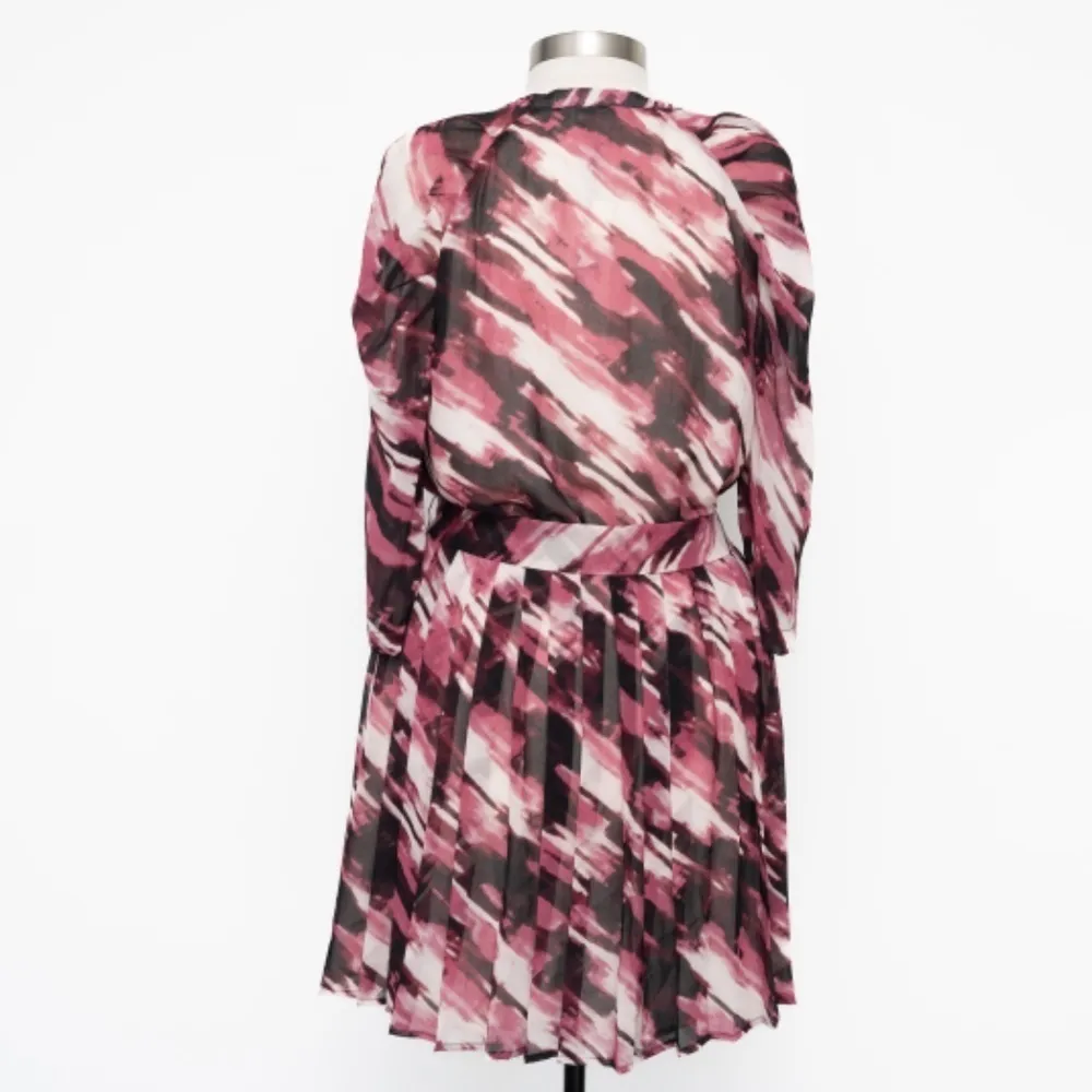 Calvin Klein. Chiffon Banded Collar Shirtdress. - Image 3