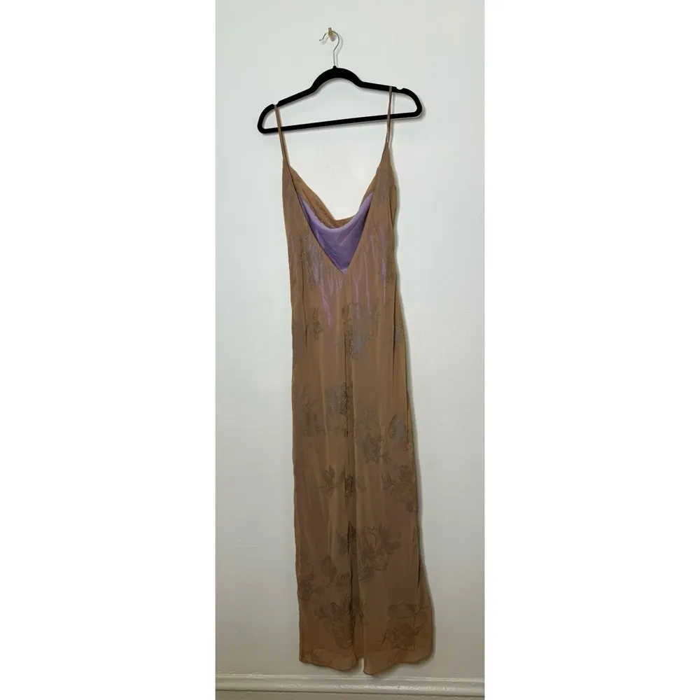 House of Cb Grabielle Iridescent Cafe Au Lait Maxi Dress - Image 12