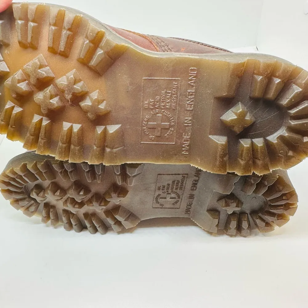 Vintage Doc Martens Brown Lace Up Leather Oxford 5-Eye Lace Up Shoe Size 4 - Image 10