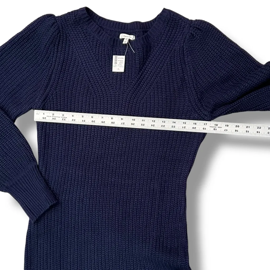 NEW! Maurices Sweater Dress Med Navy Maxi Long Sleeve Cable Knit Bodycon - Image 6