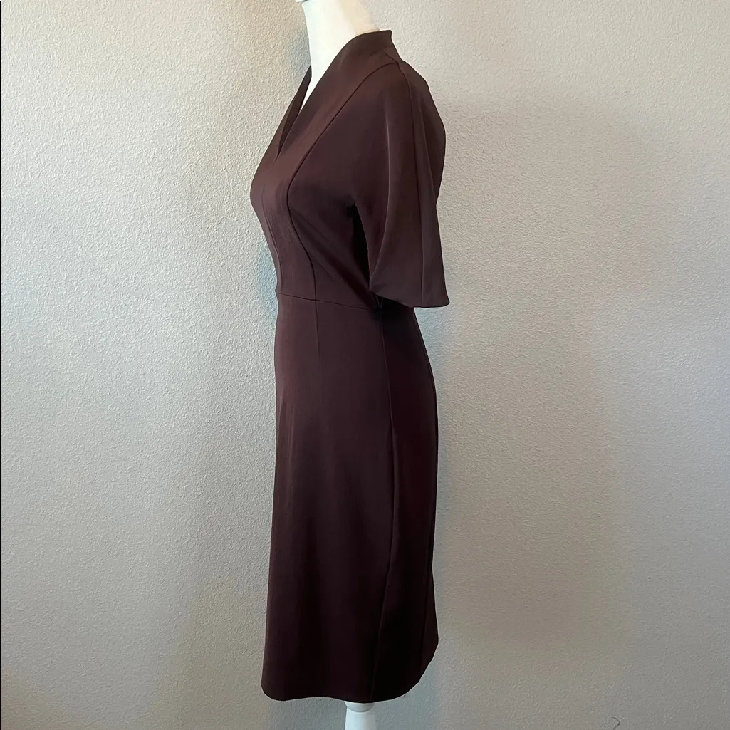 MM Lafleur Ingrid Knee Length Dress Brown/Burgundy Size 0 - Image 5