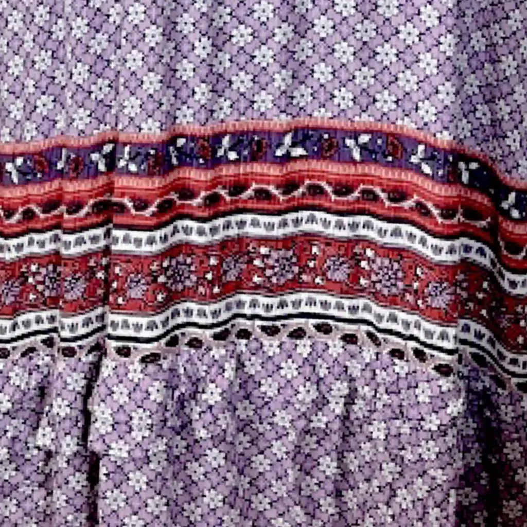 Knox Rose Maxi Dress Boho V-neck Tassel Purple Floral Women’s Plus Size XXL - Image 12