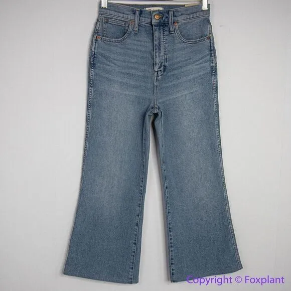 NEW Madewell * hemmed* High-Rise Flare Jeans‎ in Caine Wash, 25 - Image 4
