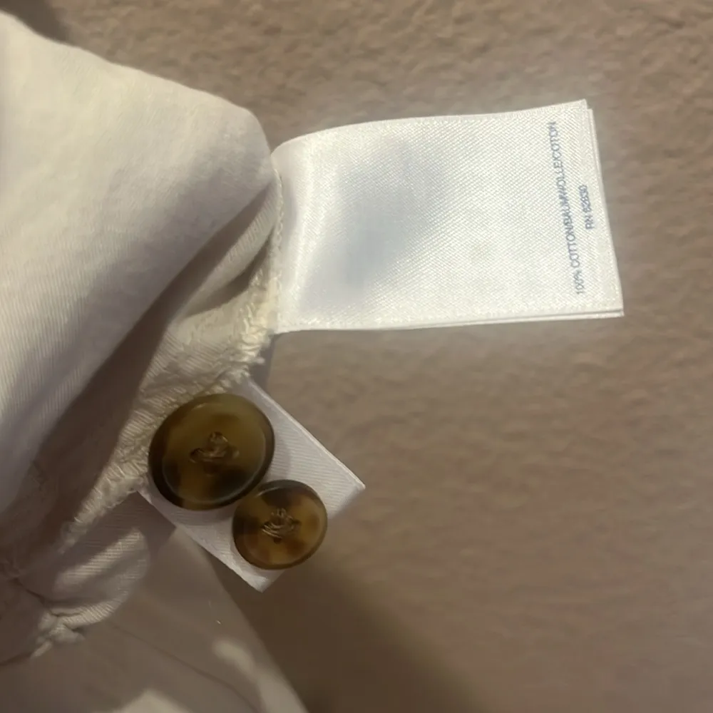 Lands’ End Women’s Light Khaki Mid Rise Straight Leg Button roll cuff pants 24W - Image 12