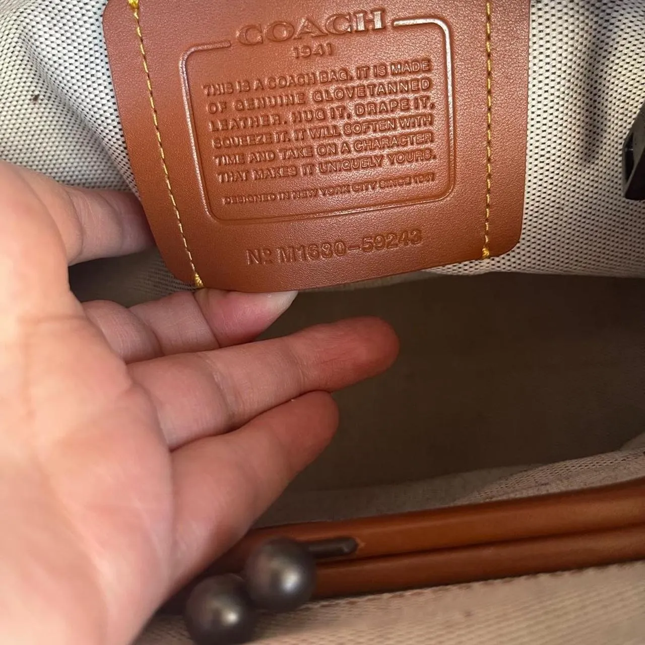 Coach  Beechwood Tea Rose Rogue 30 Leather Satchel - Image 8