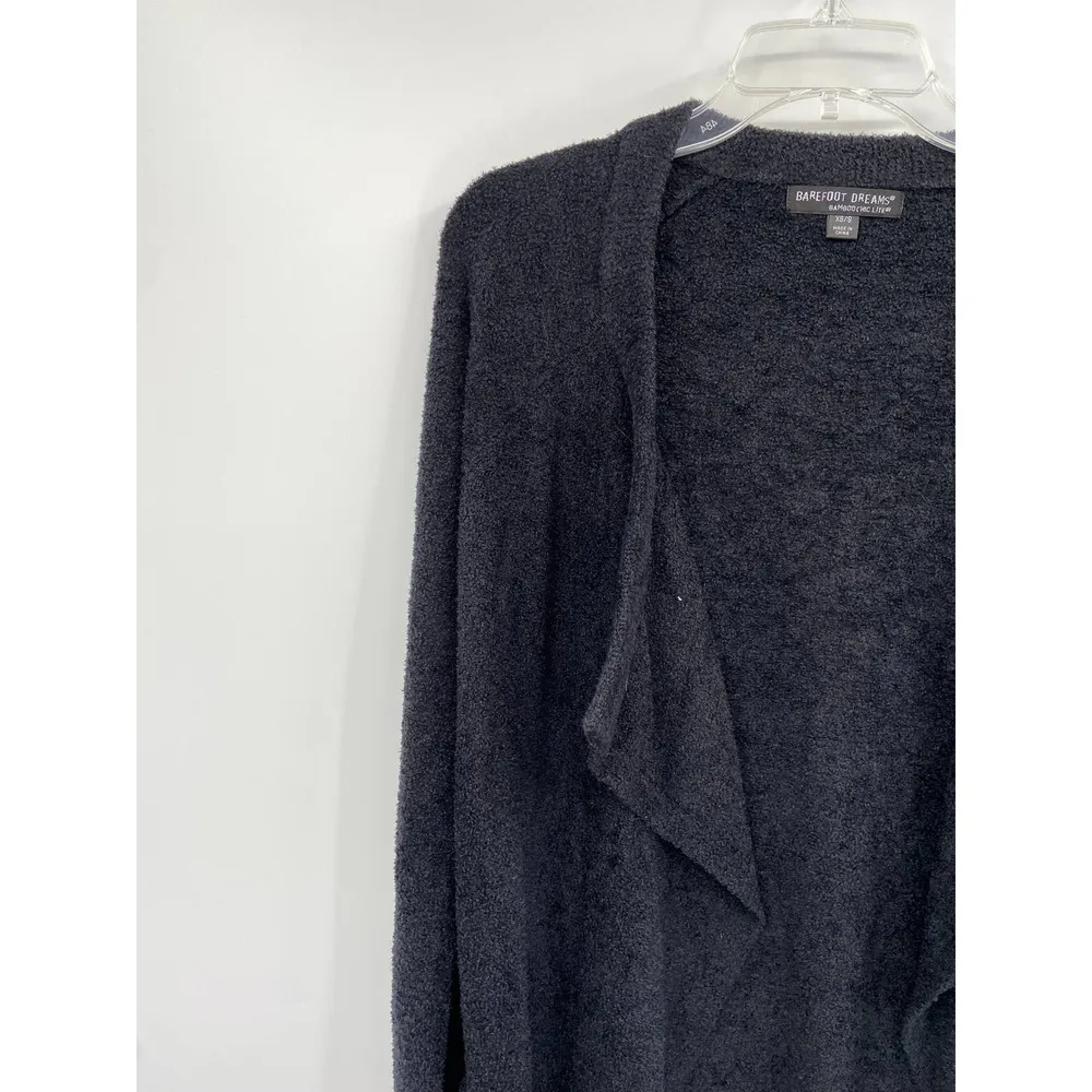 Barefoot Dreams Black 433 One Mile Cozychic Cardigan Sweater XS - Image 3