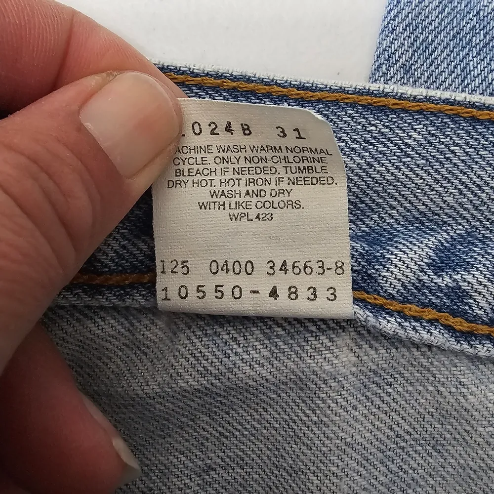 Levi's 550 Y2K Light Wash Relaxed Fit Tapered Leg Jeans Size 9 - Image 10