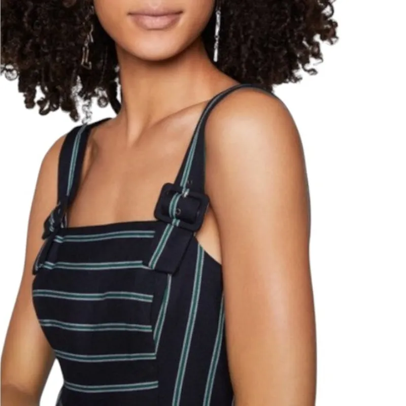 BCBGeneration  Navy Buckle Strap Jumpsuit Size 10 - Image 4