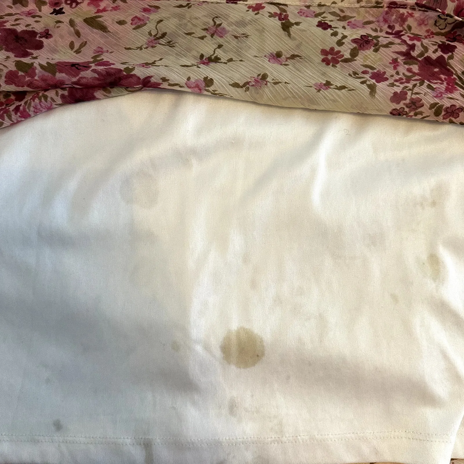 VTG Y2K Studio Y Empire Waist Dress Floral Short Sleeve V-Neck Tie Front Pink XL - Image 4