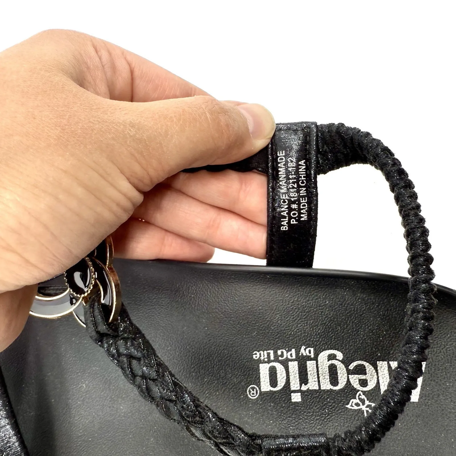 Alegria‎ ROZ-101 Black Jeweled Sandals Size 36 EU / US 6 Slip-On Comfort Wedge - Image 11