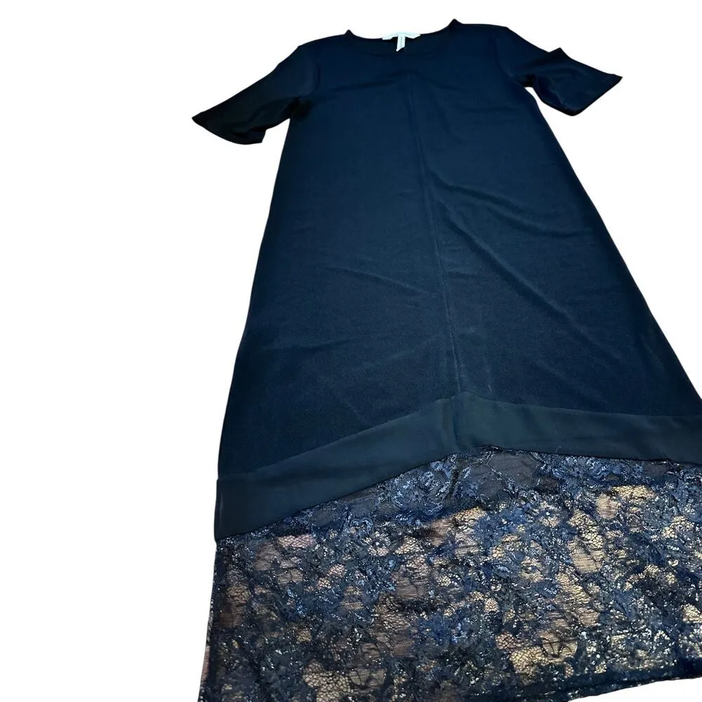 BCBGeneratuon Black Dress with lace bottom size XS - Image 3